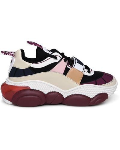 Moschino Teddy Pop Paneled Chunky Sneakers - Multicolor