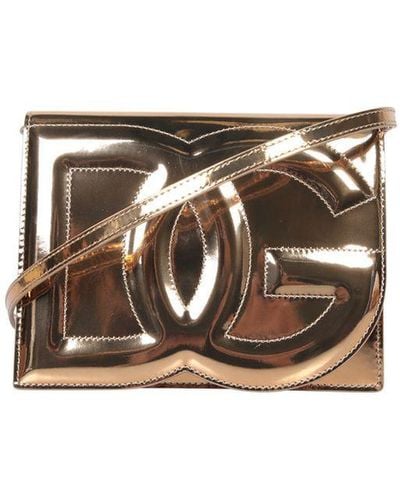 Dolce & Gabbana 'Dg' Calf Leather Bag - White