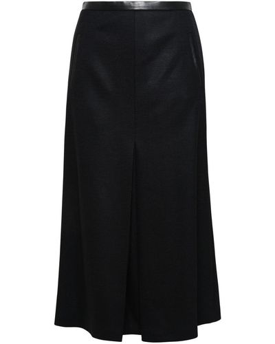 Saint Laurent Black Wool Skirt