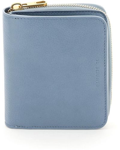 Il Bisonte Grained Leather Wallet - Blue