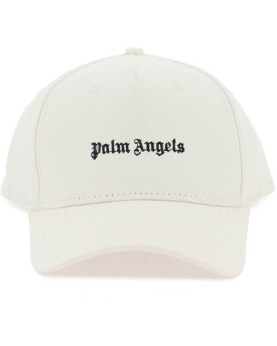 Palm Angels Embroidered Baseball Cap - White