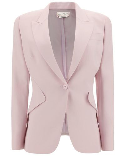 Alexander McQueen Blazers & Vests - Pink