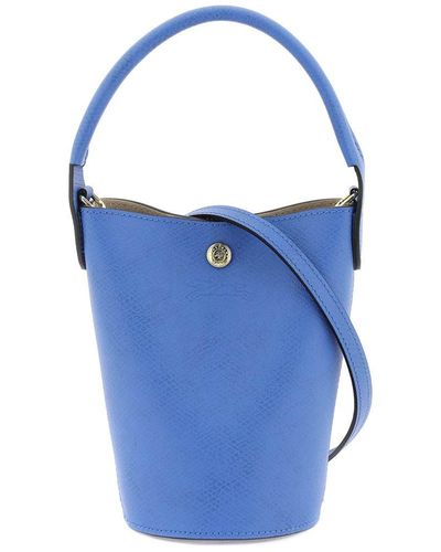 Longchamp 'épure' Mini Bucket Bag - Blue