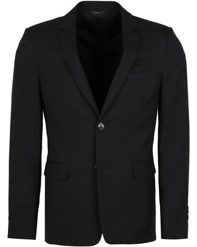 Fendi Single-Breasted Two Button Jacket - Black