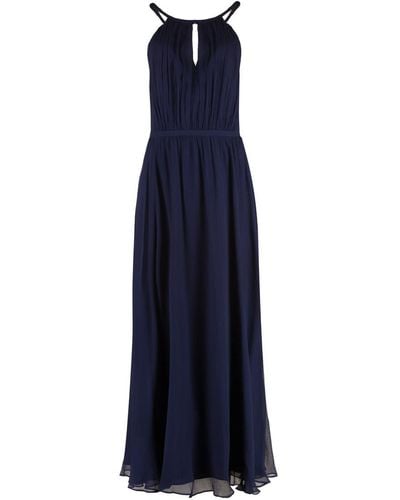Polo Ralph Lauren Midi Viscose Dress - Blue