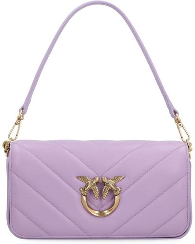 Pinko Mini Love Click Baguette Bag - Purple