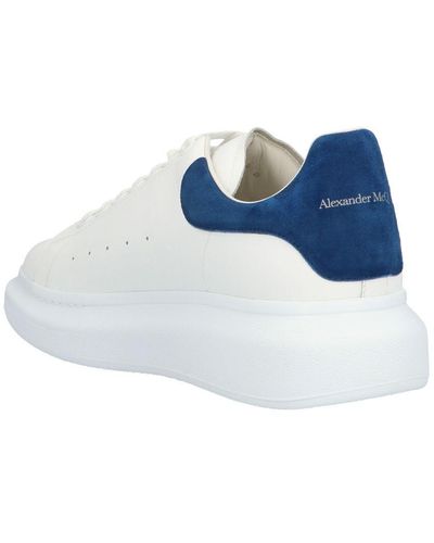 Alexander McQueen Oversize Sneakers With Avio Blue Suede Spoiler