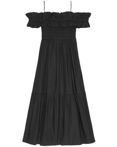 Ganni Long Dresses - Black