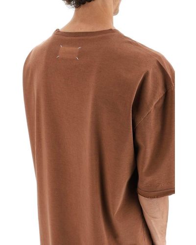 Maison Margiela Cotton T-shirt - Brown