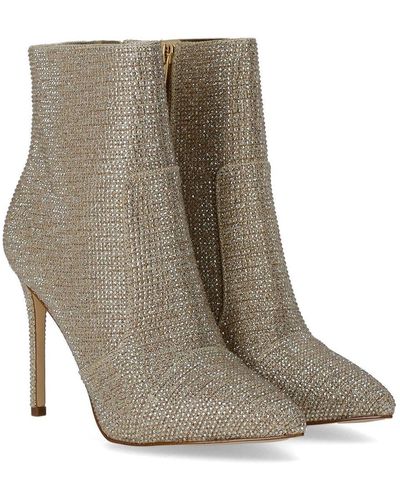 Michael Kors Rue Strass Heeled Ankle Boot - Gray