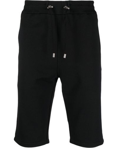 Balmain Flock Bermuda Shorts - Black