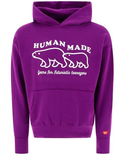 Human Made "Tsuriami" Hoodie - Purple