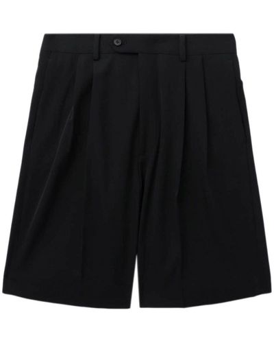 AURALEE Wool Shorts - Black