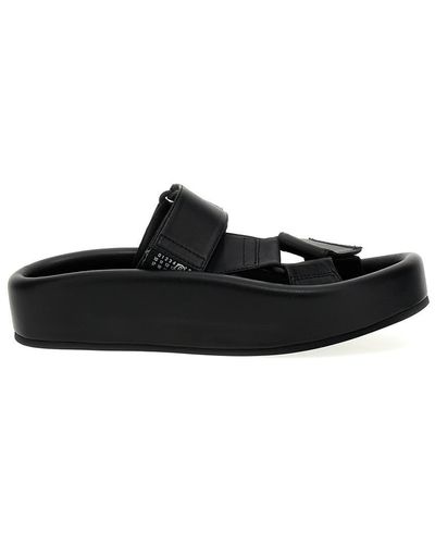 MM6 by Maison Martin Margiela Platform Sandals - Black