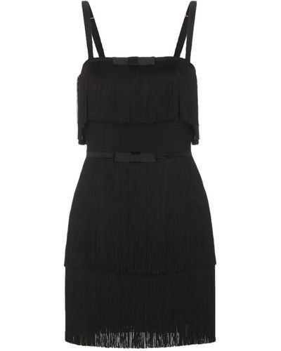 Elisabetta Franchi Mini Tassle Dress - Black