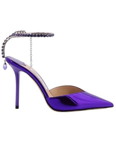 Jimmy Choo Saeda 100 Court Shoes - Purple
