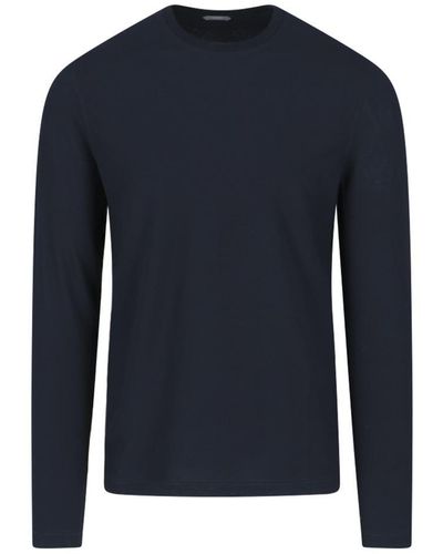 Zanone T-shirts And Polos - Blue