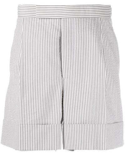 Thom Browne Seersucker Shorts Clothing - Grey
