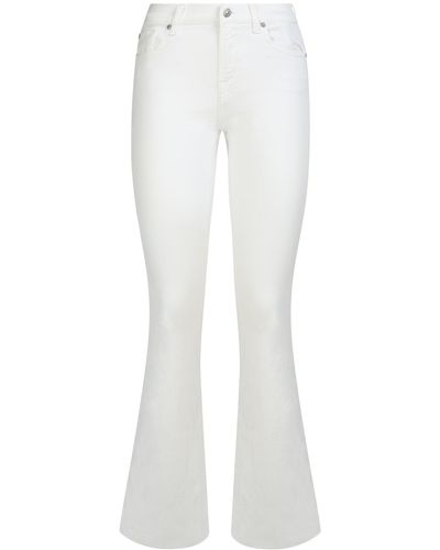 7 For All Mankind Mid-rise Bootcut Jeans - White