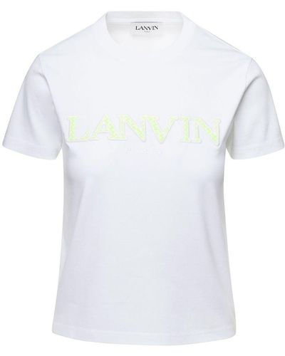 Lanvin Curb Cotton T-Shirt - White