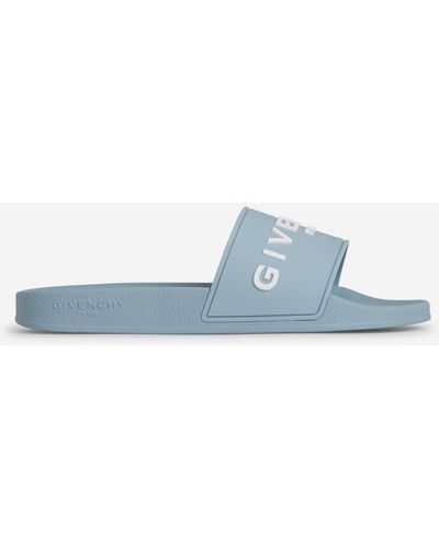 Givenchy Pool Logo Sandals - Blue