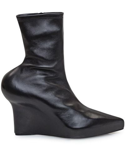 Givenchy Leather Show Boot - Black