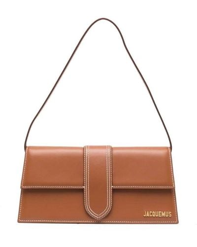 Jacquemus Le Bambino Long Leather Shoulder Bag - Brown