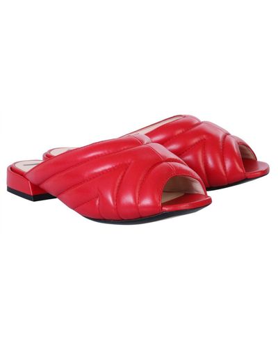 N°21 Slider Sandals - Red