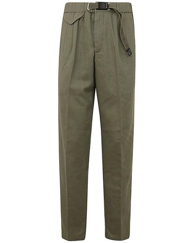 White Sand Linene Trousers Clothing - Green