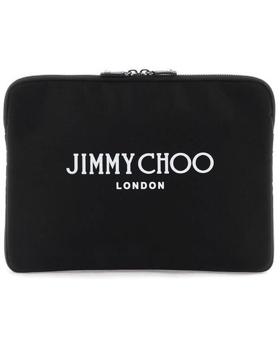 Jimmy Choo Pouch With Logo - Black