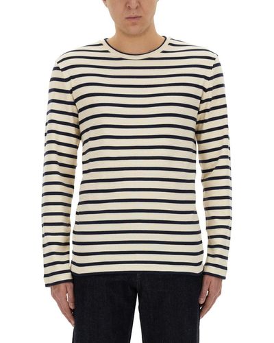Jil Sander Striped T-Shirt - Grey