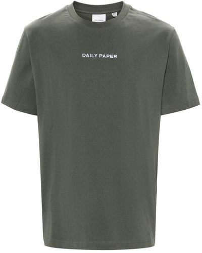 Daily Paper Logotype Short Sleeves T-shirt Clothing - Green
