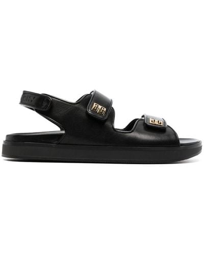 Givenchy 4G Leather Sandals - Black