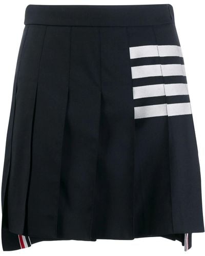 Thom Browne Pleated Mini Skirt - Black