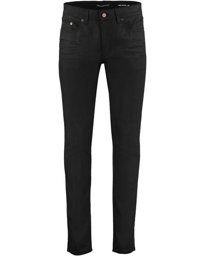 Saint Laurent 5-pocket Slim Fit Jeans - Black