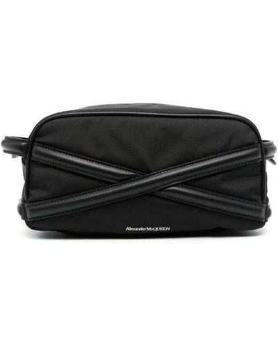 Alexander McQueen The Harness Wash Bag - Black