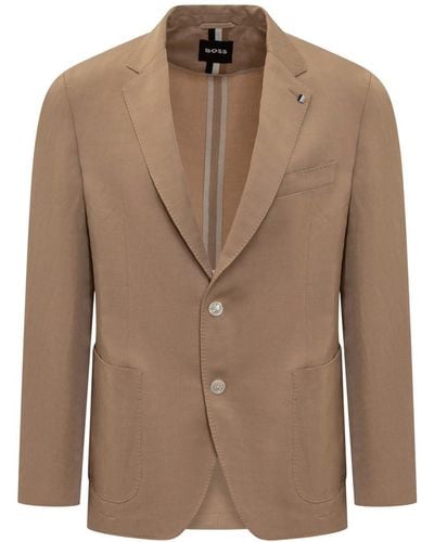 BOSS Single-Breasted Jacket - Brown