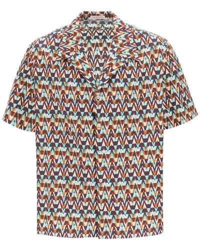 Valentino Optical Bowling Shirt - Multicolor