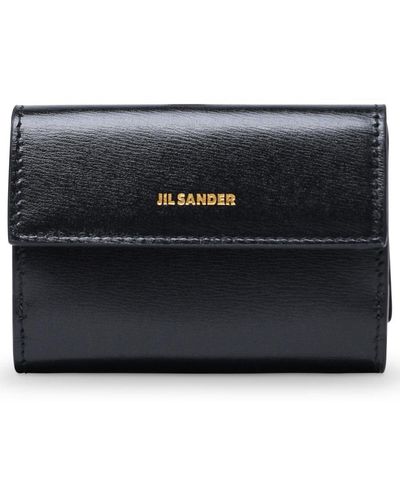 Jil Sander Black Calf Leather Wallet