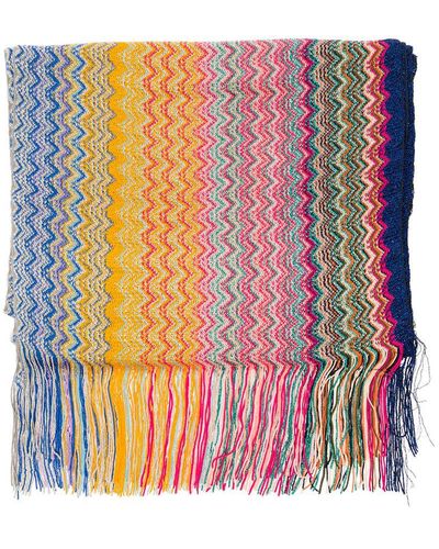 M Missoni Scarf With Zigzag Motif - Multicolour