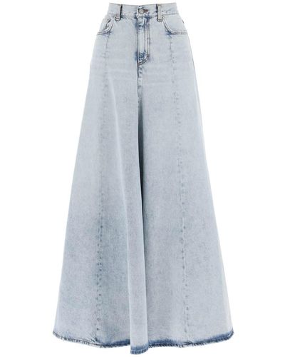 Haikure Serenity Maxi Circular Skirt - Blue