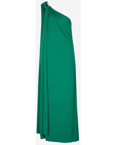 Safiyaa Maxi Asymmetrical Dress - Green