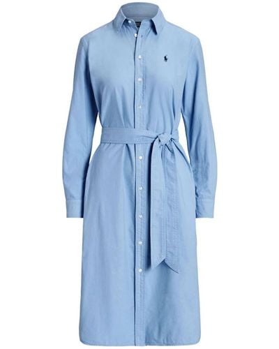 Polo Ralph Lauren Polo Pony Cotton Dress - Blue