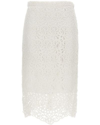 Burberry Lace Skirt Skirts - White