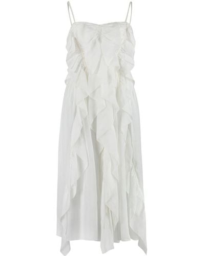 Chloé Ramie Dress - White