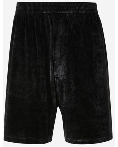 Balenciaga Velvet BAGGY Shorts - Black
