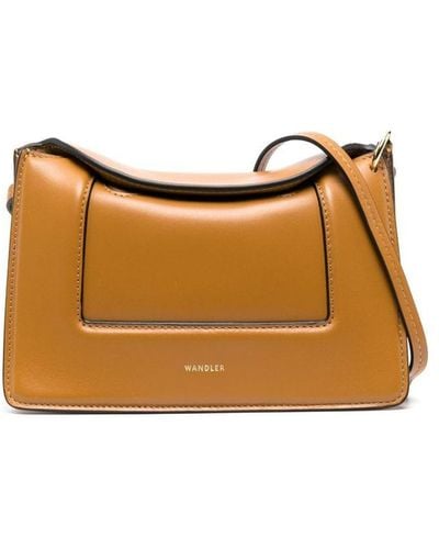 Wandler Penelope Micro Leather Shoulder Bag - Brown