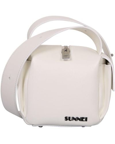 Sunnei Cubetto Shoulder Bag - White