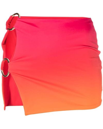 Louisa Ballou Hot Stretch Double Ring Mini Skirt - Pink