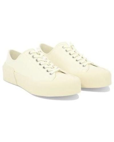 Jil Sander Lace-up Low-top Sneakers - White